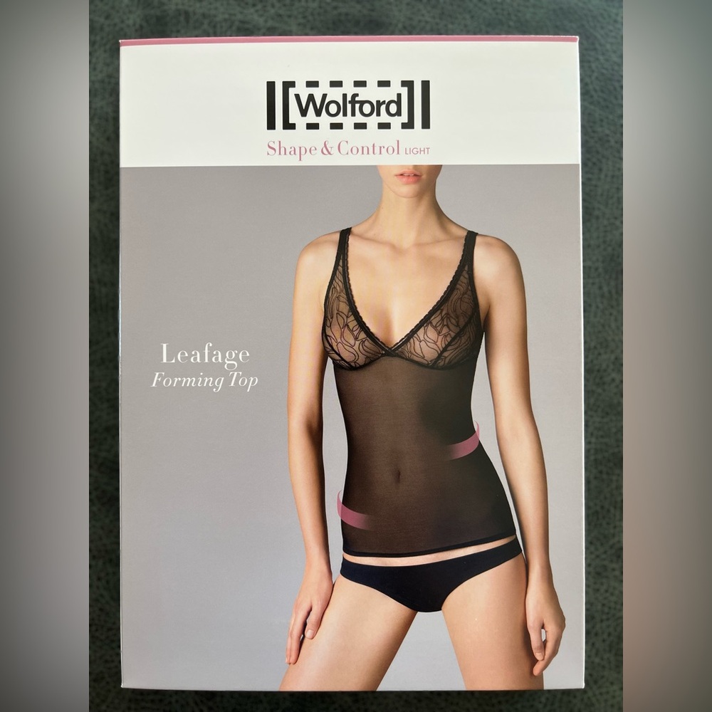 Wolford Cami Shape and Control Leafage Forming Top Dusty Coral Size 38 B Cup - Picture 3 of 11